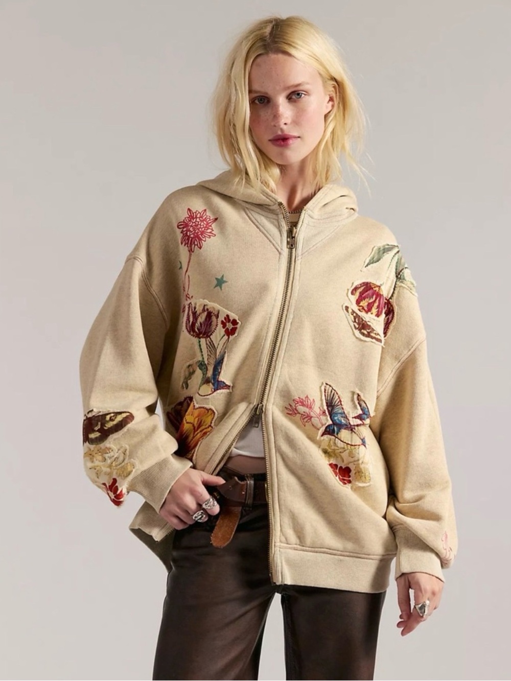 Free people Grandma’s garden hoodie